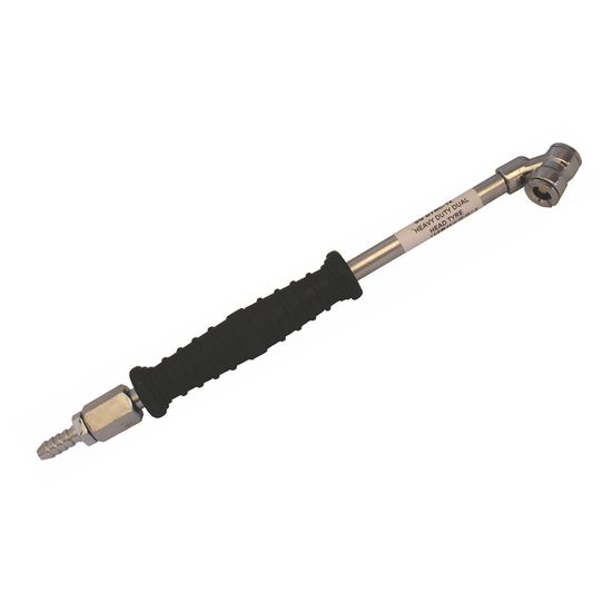 Heavy Duty Dual Head Tyre Chuck 8mm Hose